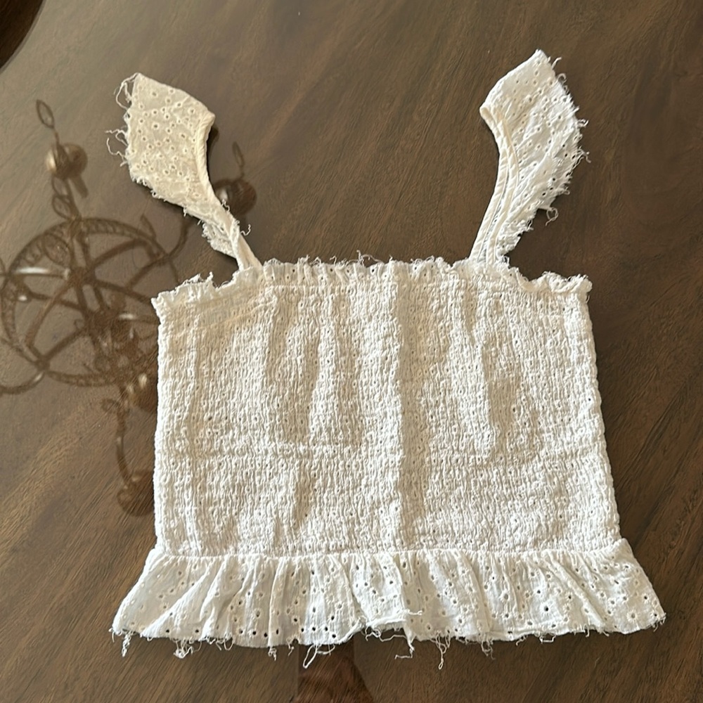 Etophe Studios Smocked Top White